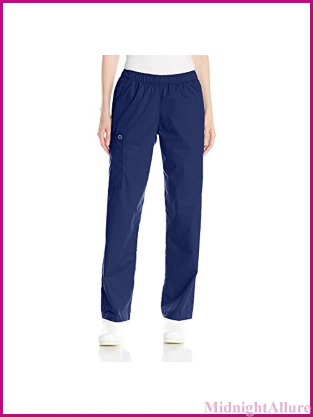 Women's Pull-On Cargo Scrub Pant Straight Leg Medical Uniform